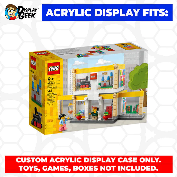 Custom Acrylic Display Case for LEGO Model 40574 - LEGO Brand Store (3mm thick, UV Resistant) 7h x 7w x 7d - Image 9