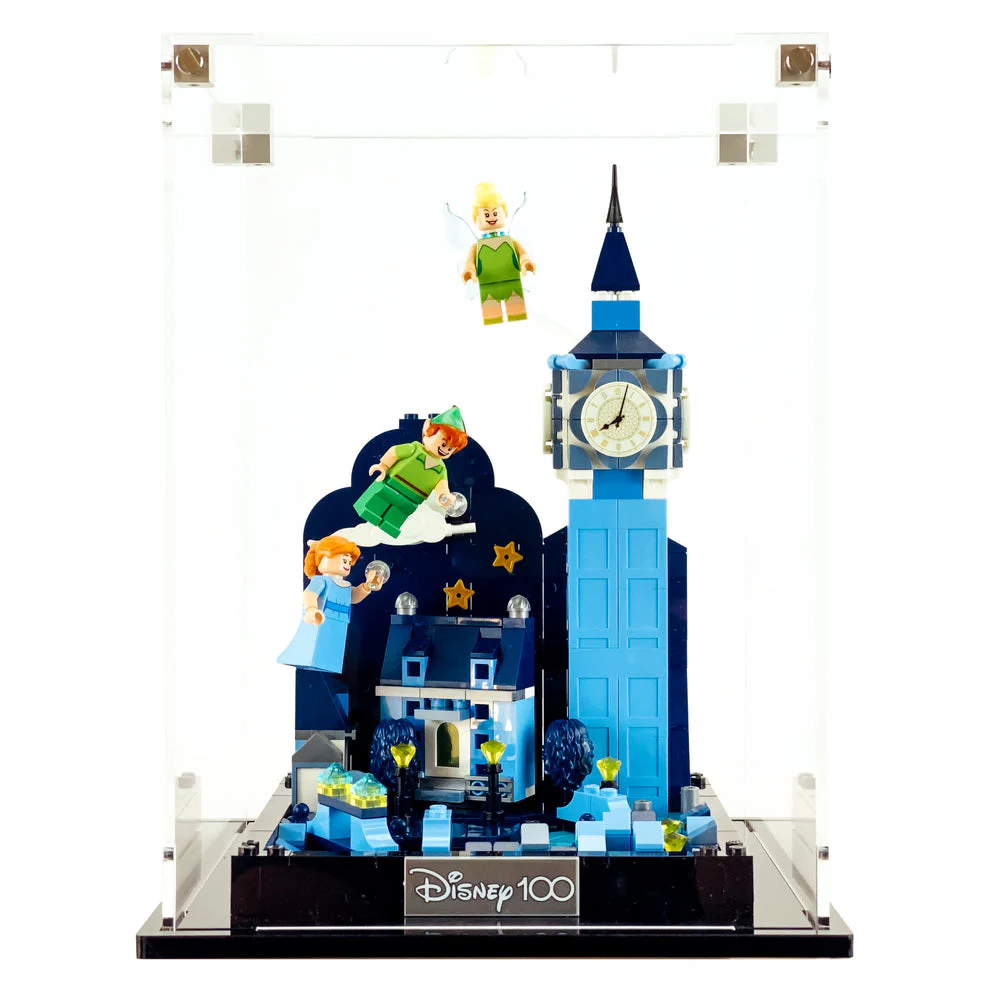 Custom Acrylic Display Case for LEGO Model 43232 - Peter Pan & Wendy’s Flight Over London (3mm thick, UV Resistant) 9.5h x 7w x 7d