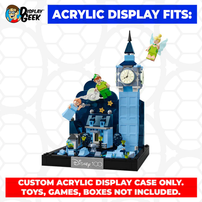 Custom Acrylic Display Case for LEGO Model 43232 - Peter Pan & Wendy’s Flight Over London (3mm thick, UV Resistant) 9.5h x 7w x 7d - Image 10