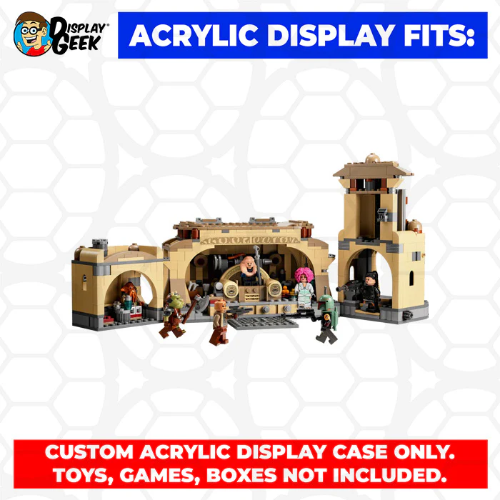 Custom Acrylic Display Case for LEGO Model 75326 - Boba Fett's Throne Room (3mm thick, UV Resistant) 7.5h x 15w x 8.5d - Image 9