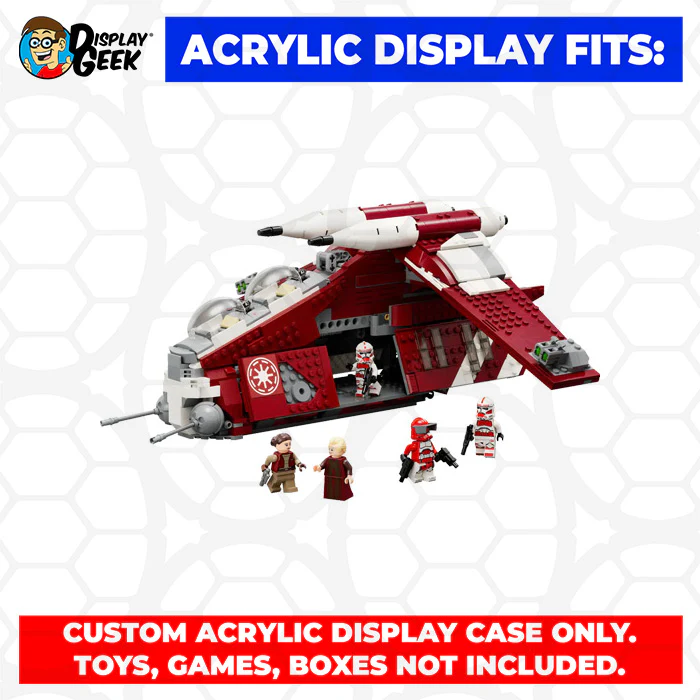 Custom Acrylic Display Case for LEGO Model 75354 - Coruscant Guard Gunship (3mm thick, UV Resistant) 7h x 16w x 16d - Image 10