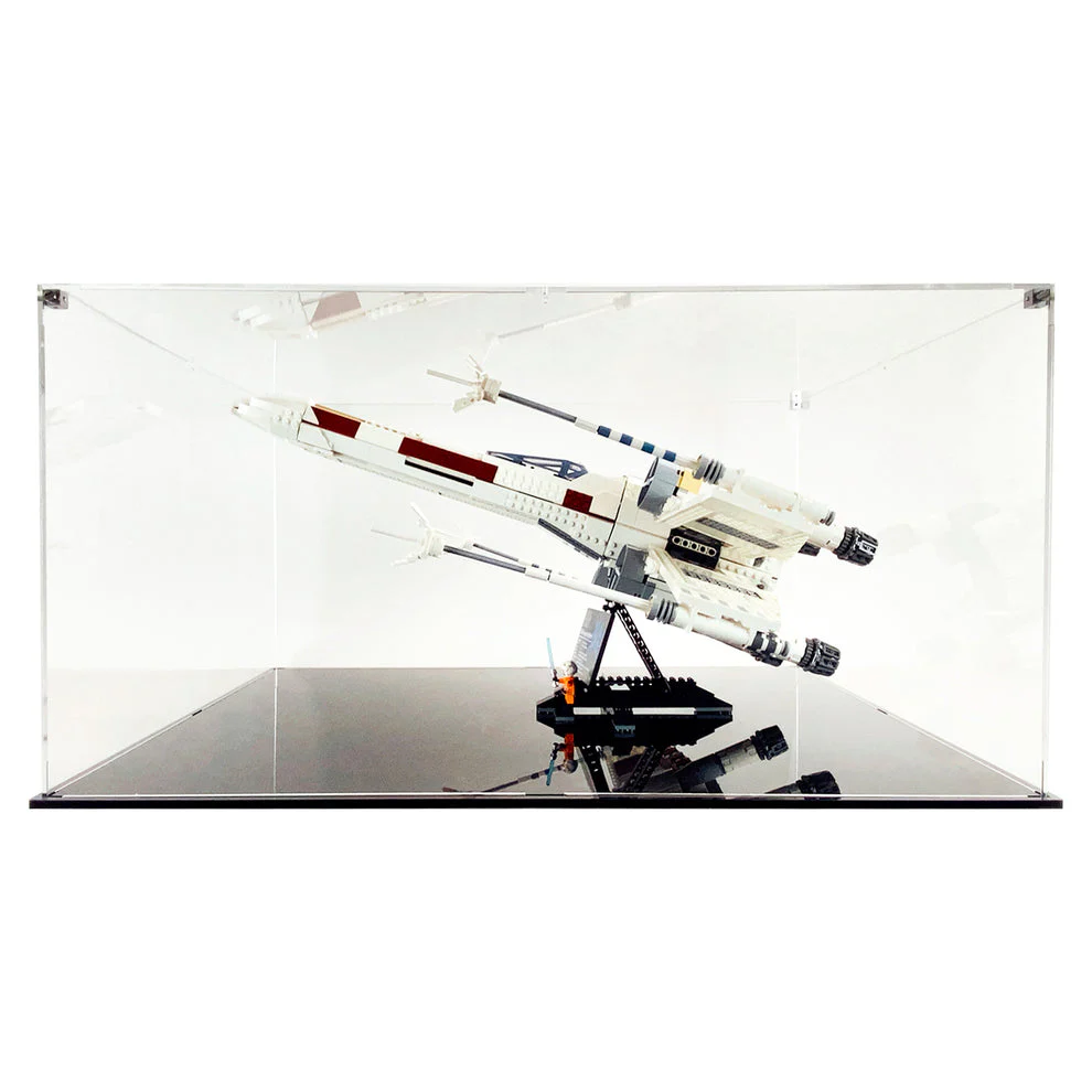 Custom Acrylic Display Case for LEGO Model 75355 - X-Wing Starfighter (3mm thick, UV Resistant) 12.5h x 24.5w x 20d - Image 2