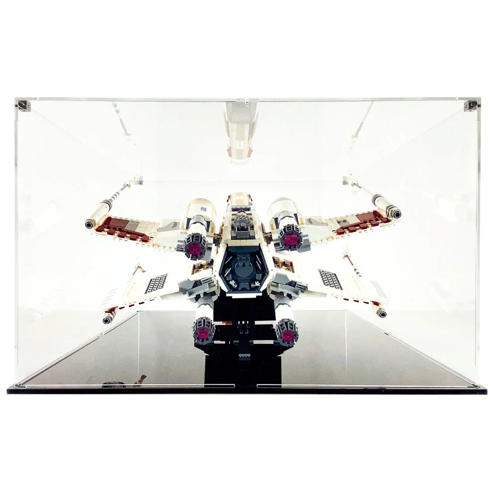 Custom Acrylic Display Case for LEGO Model 75355 - X-Wing Starfighter (3mm thick, UV Resistant) 12.5h x 24.5w x 20d - Image 3