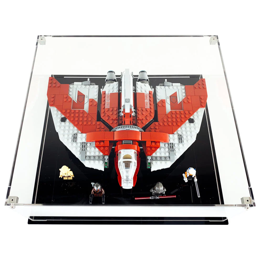 Custom Acrylic Display Case for LEGO Model 75362 - Ahsoka Tano's T-6 Jedi Shuttle (3mm thick, UV Resistant) 5h x 13w x 12d