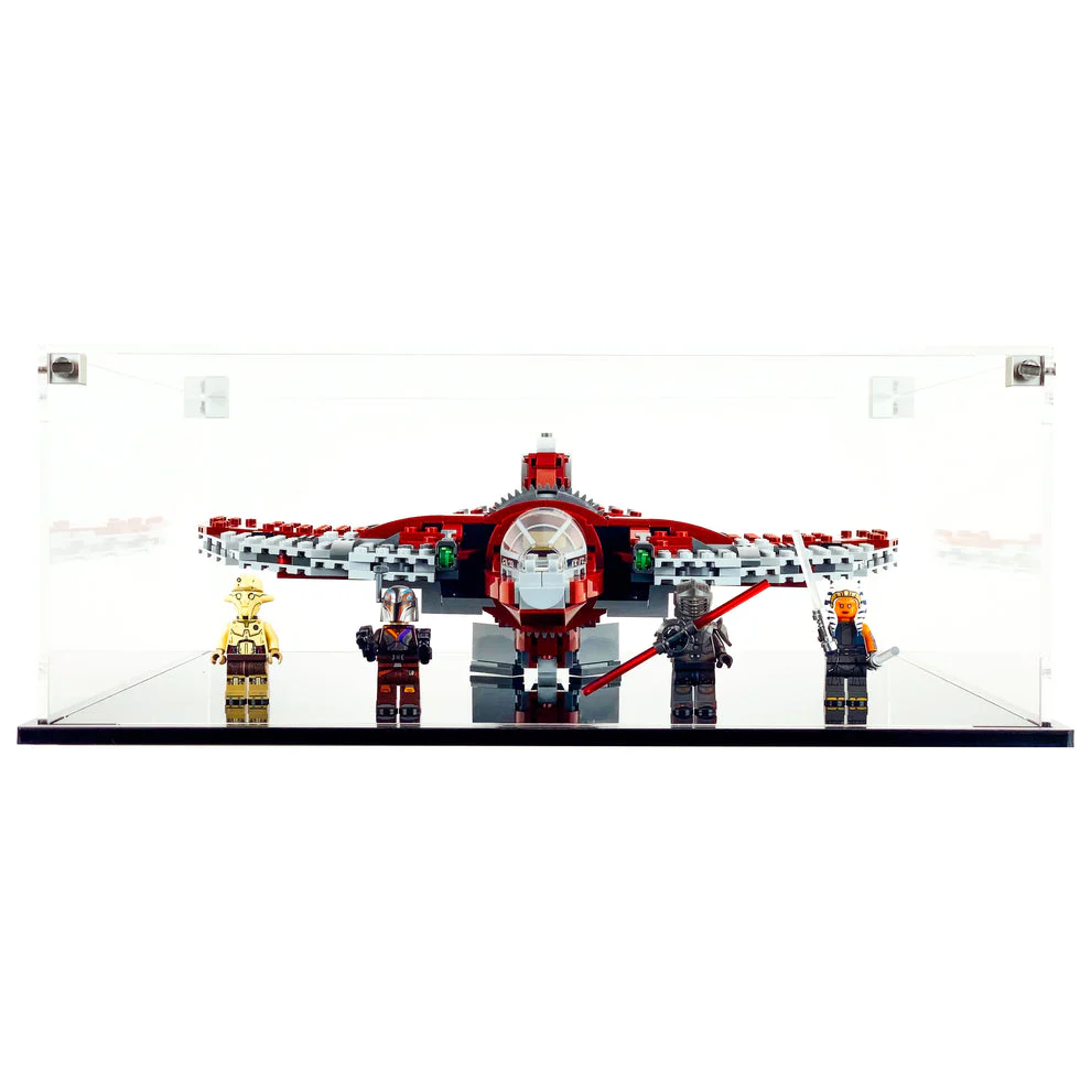 Custom Acrylic Display Case for LEGO Model 75362 - Ahsoka Tano's T-6 Jedi Shuttle (3mm thick, UV Resistant) 5h x 13w x 12d - Image 2