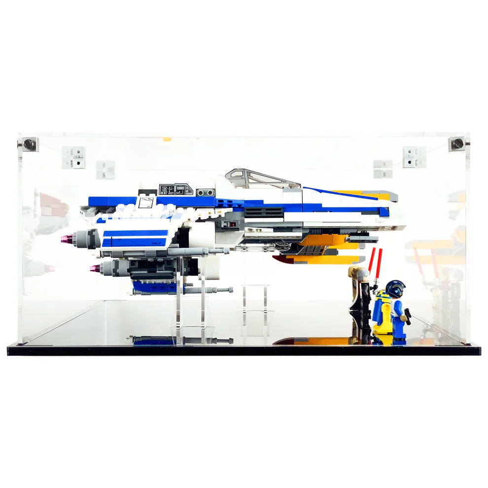 Custom Acrylic Display Case for LEGO Model 75364 - New Republic E-Wing vs. Shin Hati’s Starfighter (3mm thick, UV Resistant) 6h x 18w x 12.5d - Image 7