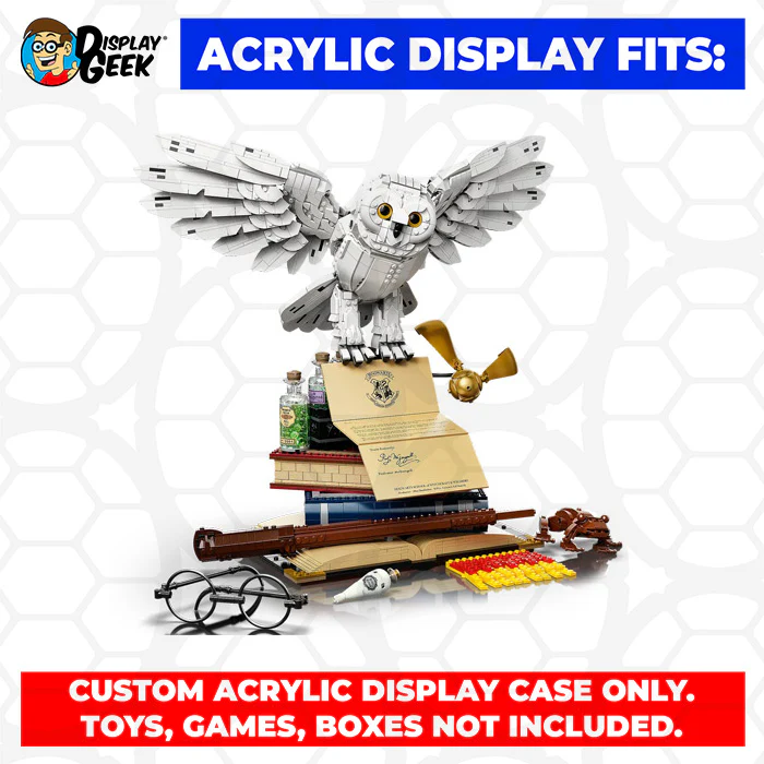 Custom Acrylic Display Case for LEGO Model 76391 - Hogwarts Icons Collectors Edition (3mm thick, UV Resistant) 18h x 22w x 15d