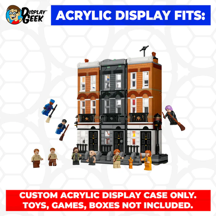Custom Acrylic Display Case for LEGO Model 76408 - 12 Grimmauld Place (3mm thick, UV Resistant) 12h x 11w x 6.5d - Image 10