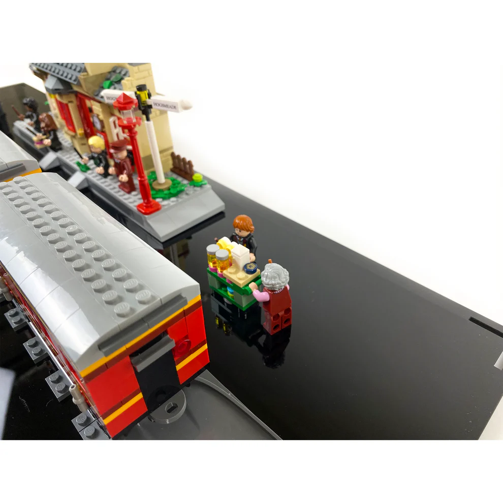 Custom Acrylic Display Case for LEGO Model 76423 - Hogwarts Express Train Set with Hogsmeade Station (3mm thick, UV Resistant) 7h x 30w x 9d - Image 2