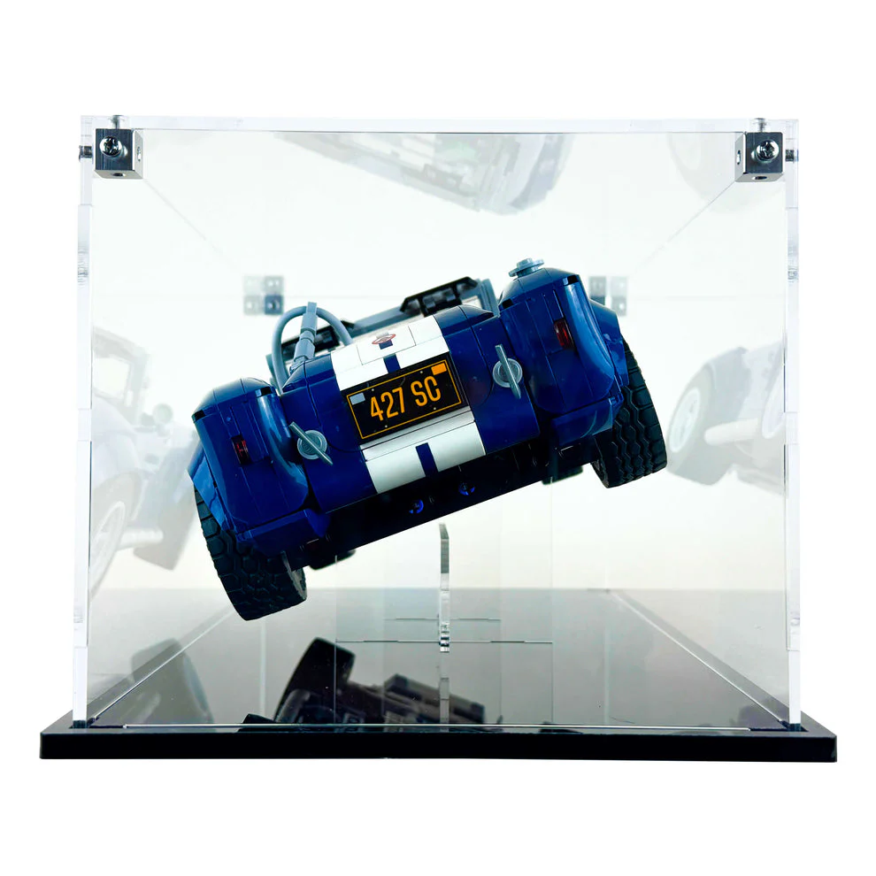 Custom Acrylic Display Case for LEGO Model 10357 - Shelby Cobra 427 S/C (3mm thick, UV Resistant) 6h x 13.25w x 7d - Image 2
