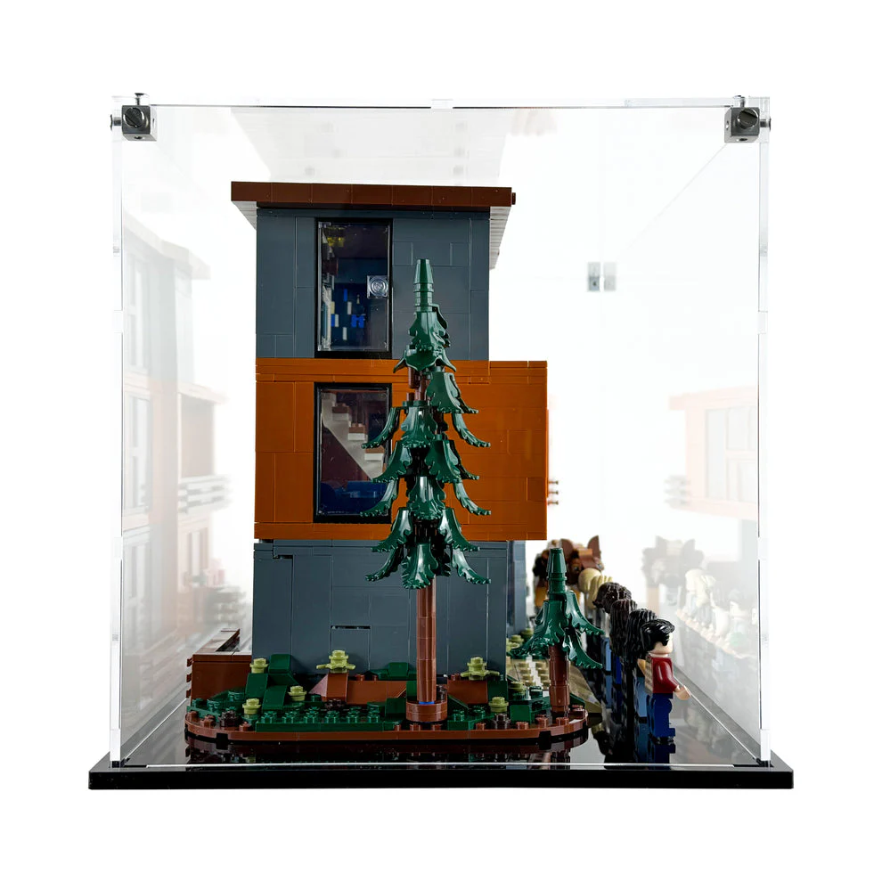 Custom Acrylic Display Case for LEGO Model 21354 - Twilight The Cullen House (3mm thick, UV Resistant) 9.25h x 18w x 9d - Image 2