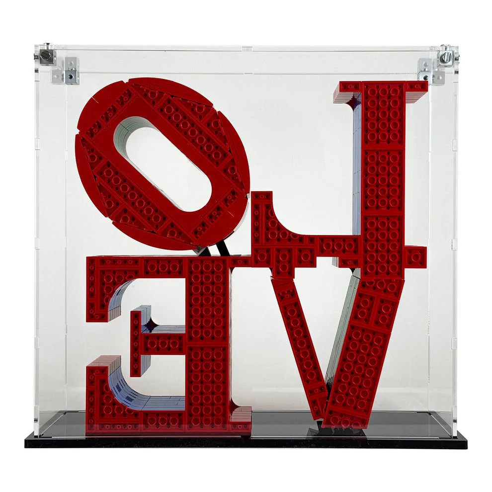 Custom Acrylic Display Case for LEGO Model 31214 - Love Park (3mm thick, UV Resistant) 11h x 11.75w x 4d - Image 3