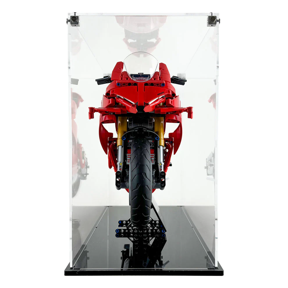 Custom Acrylic Display Case for LEGO Model 42202 - Ducati Panigale V4 S Motorcycle (3mm thick, UV Resistant) 12.5h x 18.5w x 7.25d - Image 2