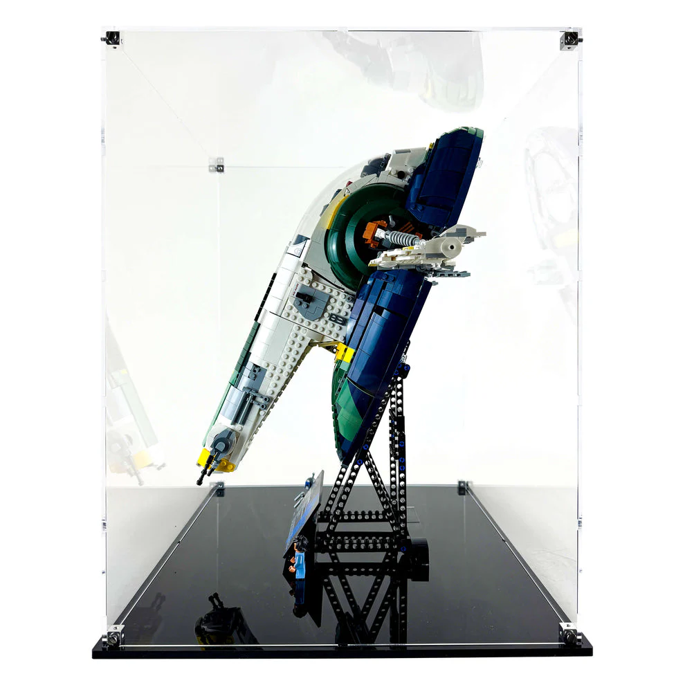 Custom Acrylic Display Case for LEGO Model 75409 - Jango Fett's Firespray-Class Starship (3mm thick, UV Resistant) 18.25h x 16.75w x 14d - Image 2