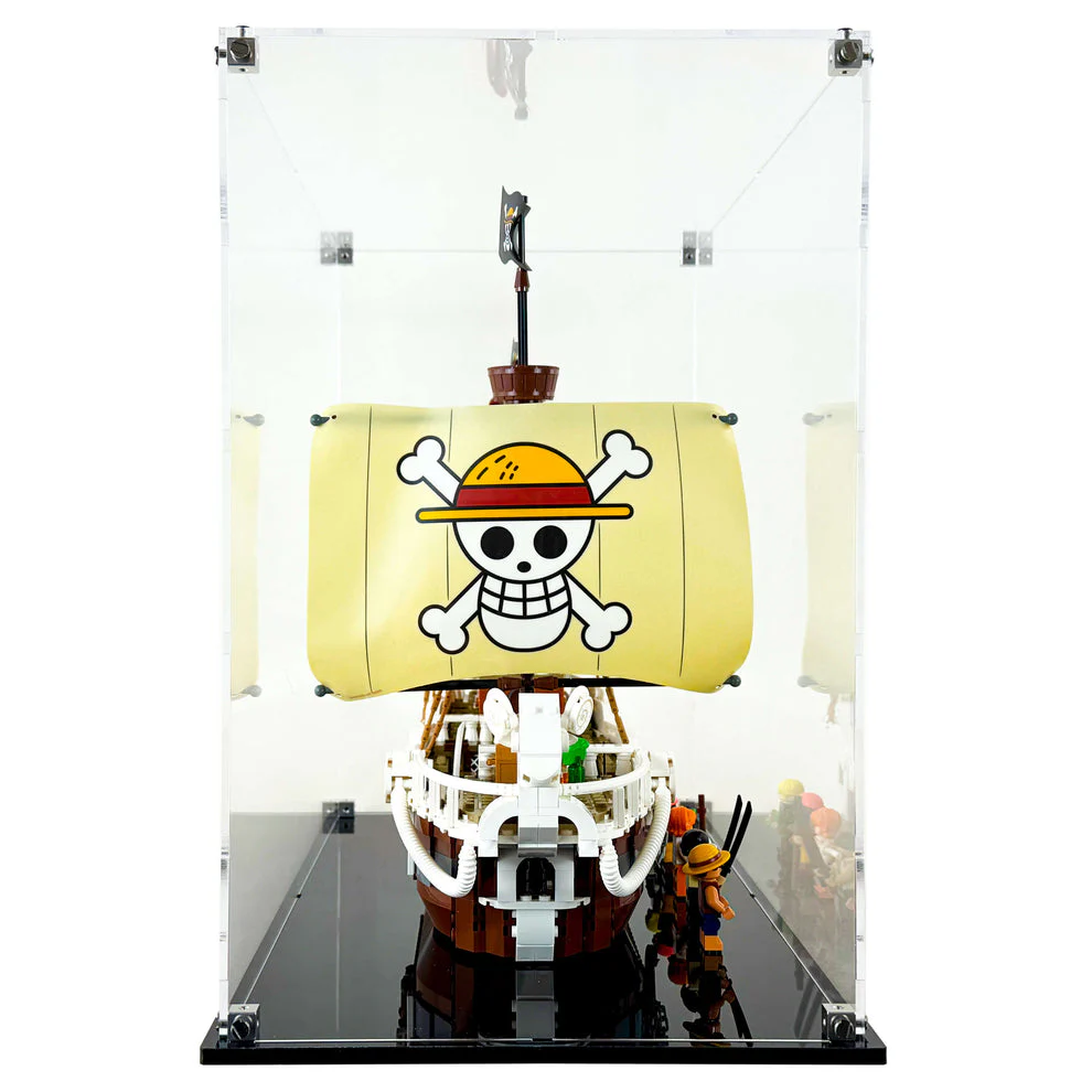 Custom Acrylic Display Case for LEGO Model 75639 - Going Merry (3mm thick, UV Resistant) 14.5h x 17.25w x 9.25d