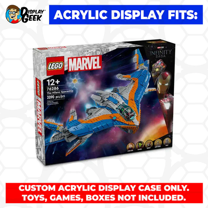 Custom Acrylic Display Case for LEGO Model 76286 - The Milano (3mm thick, UV Resistant) 12h x 27w x 14.5d - Image 7