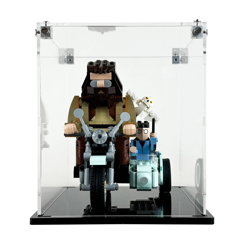 Custom Acrylic Display Case for LEGO Model 76443 - Hagrid & Harry's Motorcycle Ride (3mm thick, UV Resistant) 7.25h x 7.75w x 6.25d - Image 2