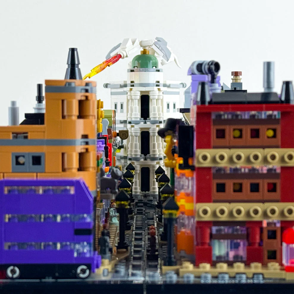 Custom Acrylic Display Case for LEGO Model 76444 - Diagon Alley Wizarding Shops (3mm thick, UV Resistant) 6.75h x 36w x 5.25d - Image 8