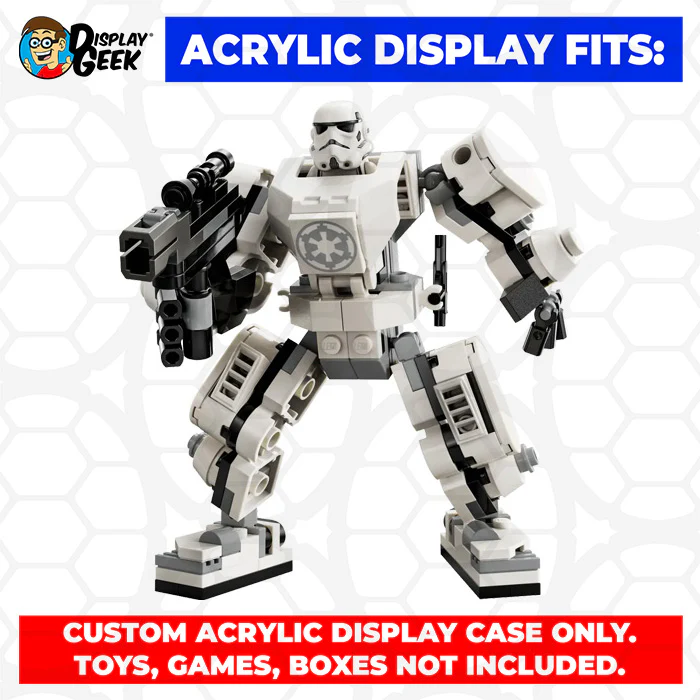 Custom Acrylic Display Case for LEGO Model Star Wars Mechs - Star Wars Mechs (3mm thick, UV Resistant) 6h x 6w x 5d - Image 10