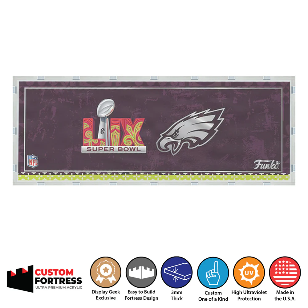 Custom Acrylic Hard Case for 5 PACK STANDARD *OUTER BOX ONLY* Funko Pop Grail Boxes (3mm thick, UV Resistant) Fits 6.5h x 17.75w x 3.75d