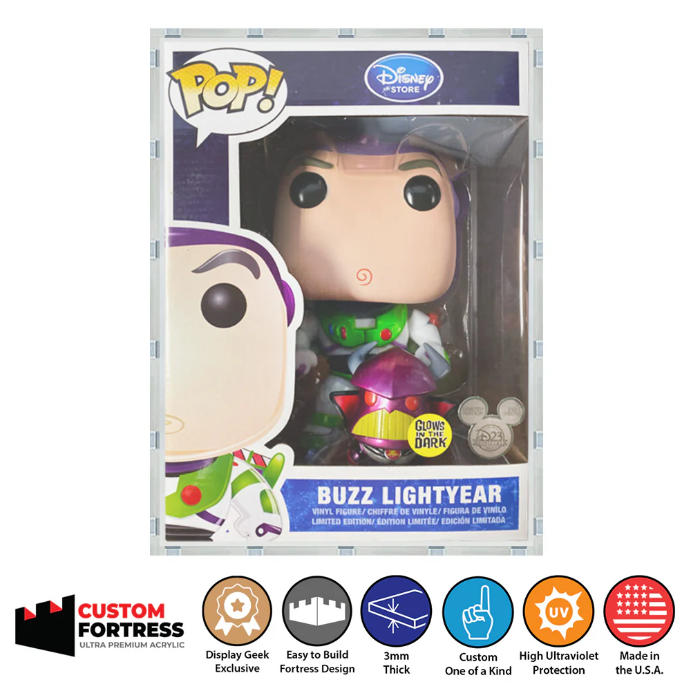 Custom Acrylic Hard Case for 9 INCH GIANT Funko Pop Grail Boxes (3mm thick, UV Resistant) Fits 11.25h x 8.5w x 6.5d