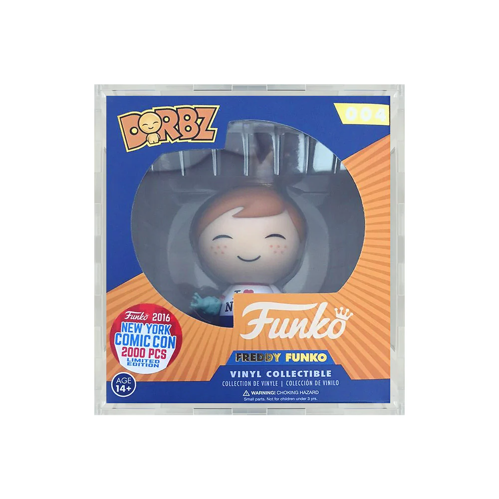 Custom Acrylic Hard Case for DORBZ Funko Grail Boxes (4.5mm thick) Fits 5h x 4.5w x 3d