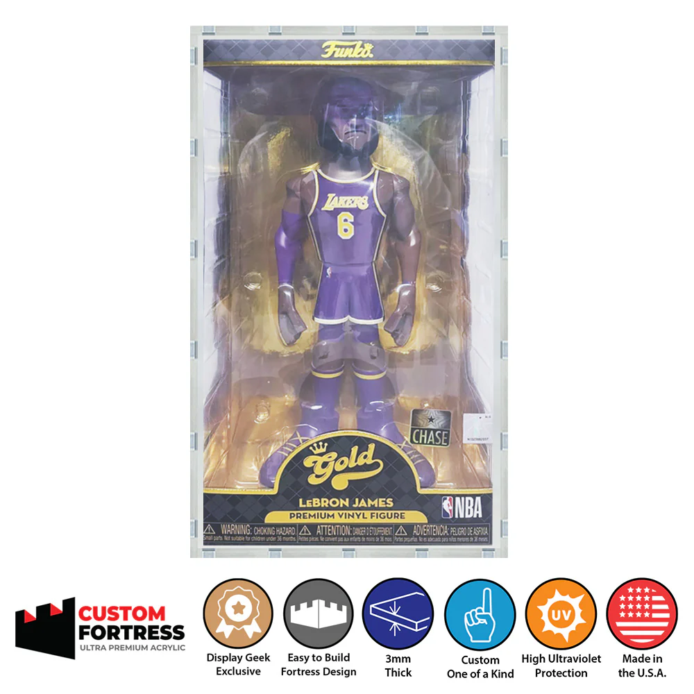 Custom Acrylic Hard Case for FUNKO GOLD 12 INCH Funko Pop Grail Boxes (3mm thick, UV Resistant) Fits 13h x 7w x 4.75d