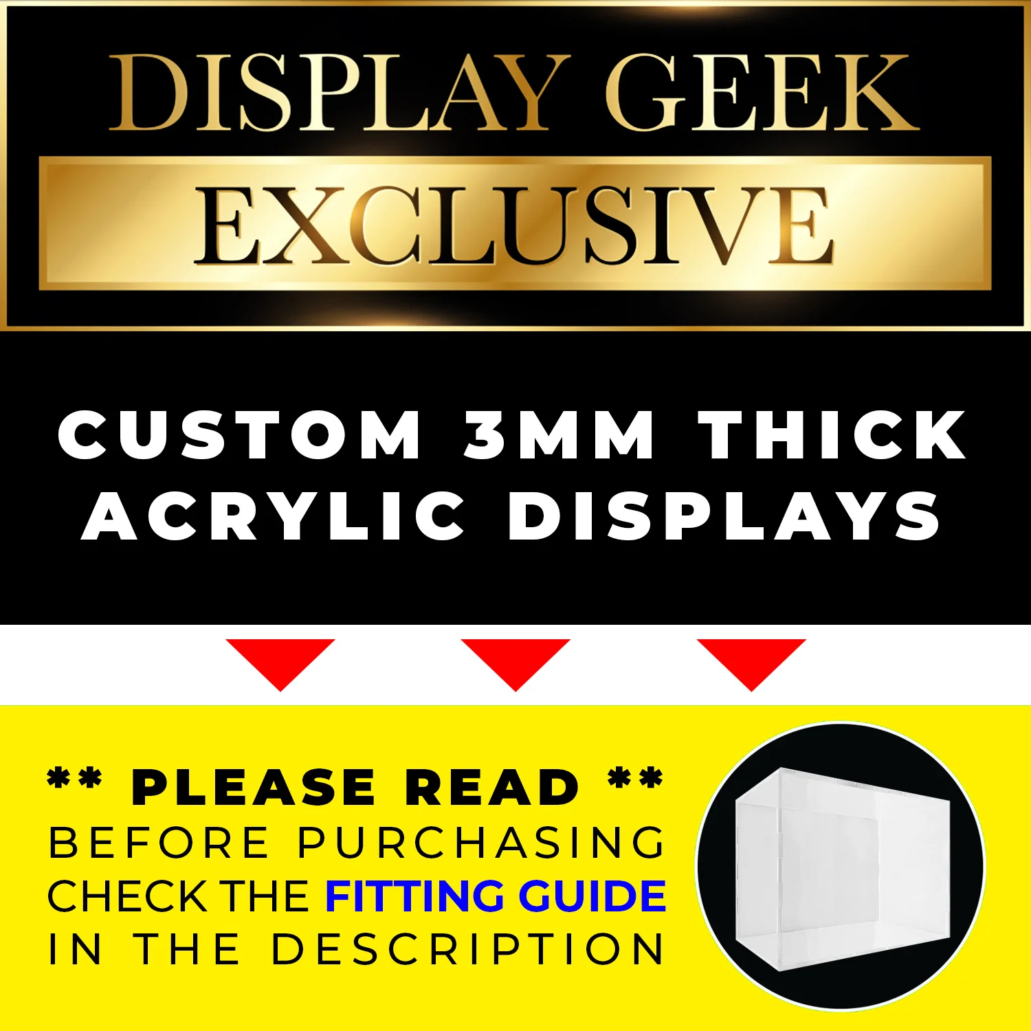 Custom Acrylic Hard Case for Funko Pop 4 Pack Ghostbusters Marshmallow SDCC Box (3mm thick, UV Resistant) Fits 6.25h x 13.75w x 4.75d - Image 5