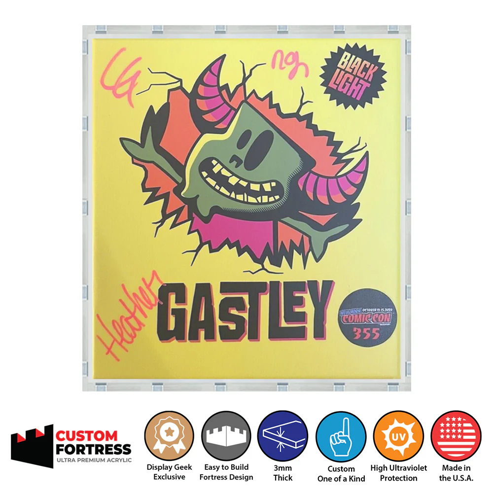 Custom Acrylic Hard Case for GASTLEY Mischief Toys Boxes (3mm thick, UV Resistant) Fits 5.875h x 5.25w x 2.875d