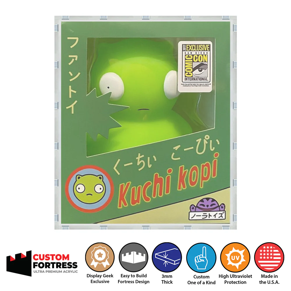 Custom Acrylic Hard Case for KUCHI KOPI SDCC 2017 Box (3mm thick, UV Resistant) Fits 6h x 5w x 5d