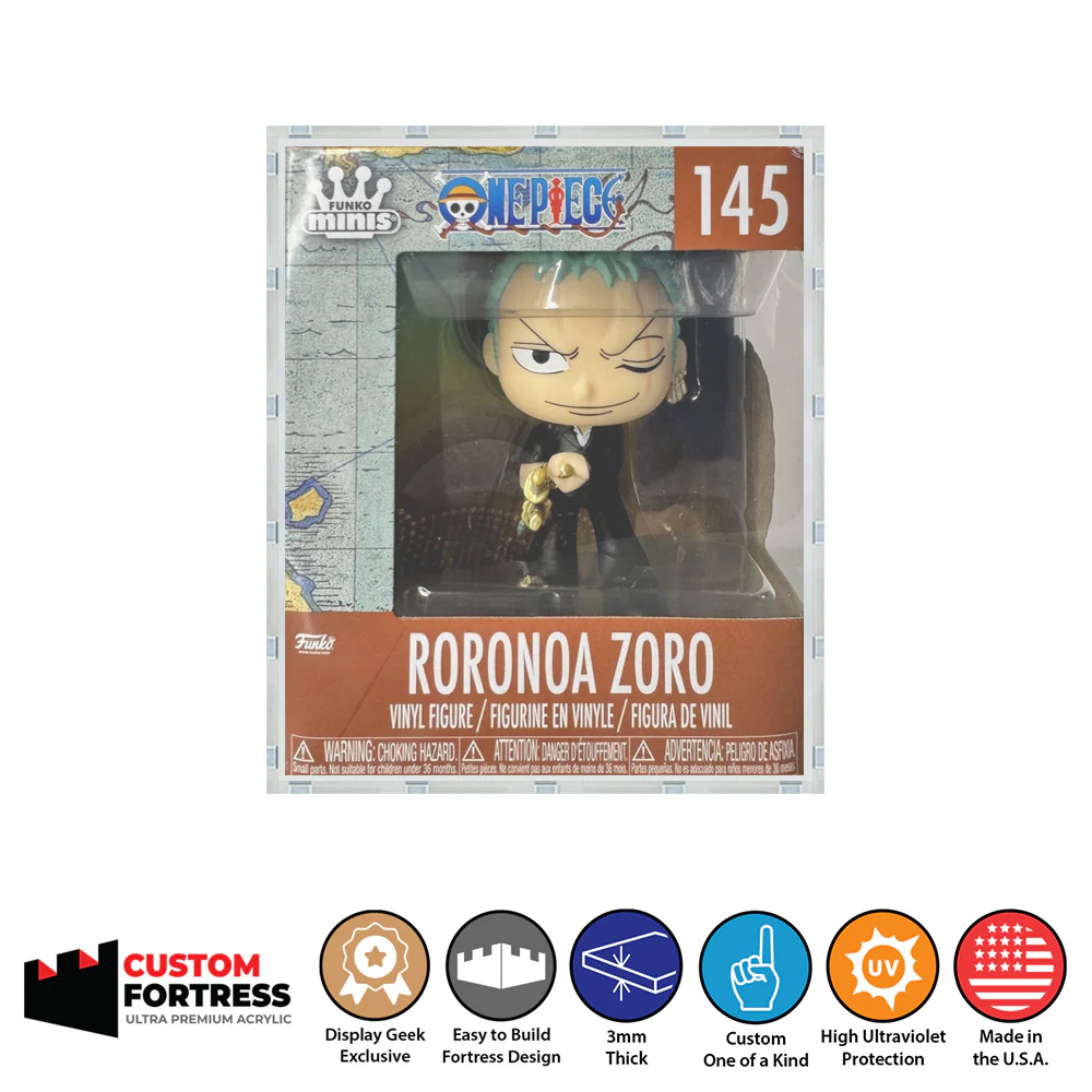 Custom Acrylic Hard Case for MINIS STANDARD Funko Boxes (3mm thick, UV Resistant) Fits 3.5h x 3w x 2.6d