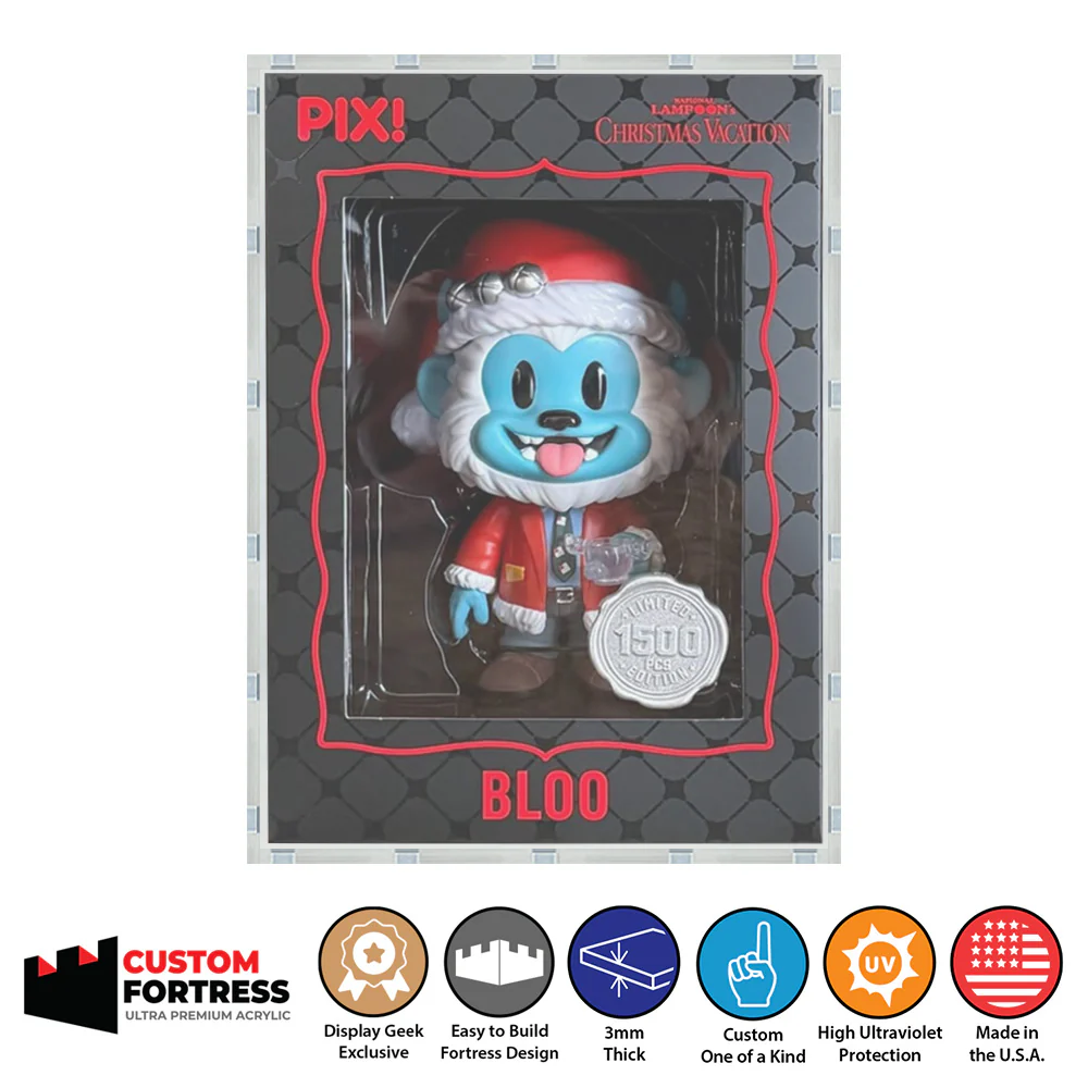 Custom Acrylic Hard Case for PIX! STANDARD Thrilljoy Boxes (3mm thick, UV Resistant) Fits 7.25h x 5w x 4d