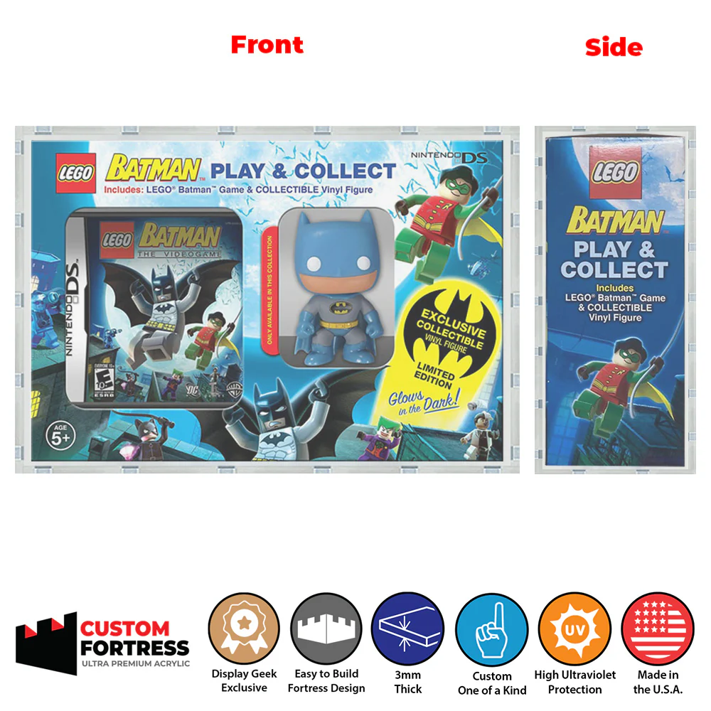 Custom Acrylic Hard Case for PLAY & COLLECT JOKER GITD Funko Pop Grail Boxes (3mm thick, UV Resistant) Fits 7.9h x 11.6w x 3.4d - Image 2