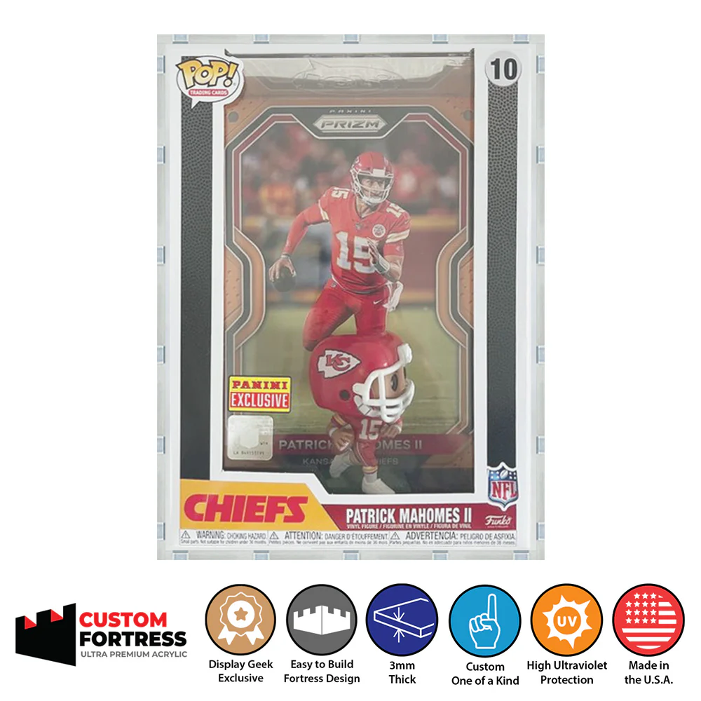 Custom Acrylic Hard Case for POP TRADING CARDS Funko Pop Grail Boxes (3mm thick, UV Resistant) Fits 11.25h x 8w x 3.25d