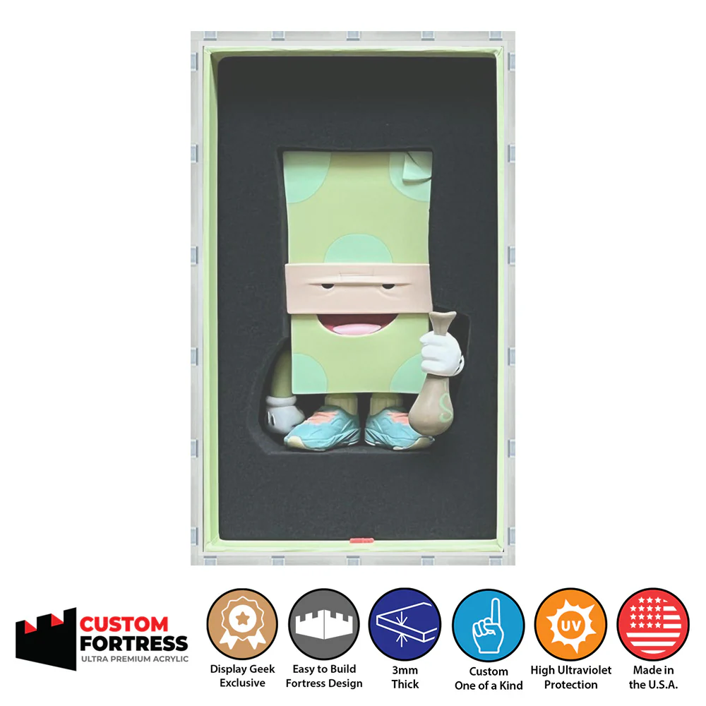 Custom Acrylic Hard Case for VANDUL RACKS Vinyl Toys Boxes (3mm thick, UV Resistant) Fits 9.75h x 6w x 3.75d