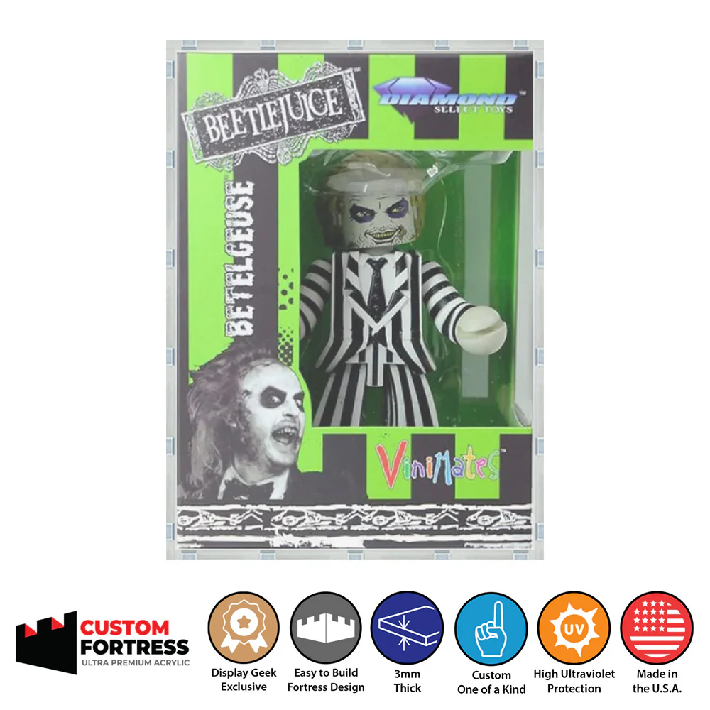 Custom Acrylic Hard Case for VINIMATES STANDARD Size Boxes (3mm thick, UV Resistant) Fits 6.25h x 4.5w x 3.5d