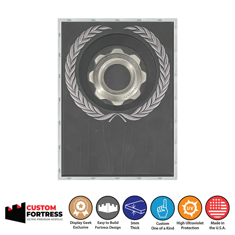 Custom Acrylic Hard Case for XBOX 360 GEARS OF WAR 3 LIMITED EDITION Video Game Boxes (3mm thick, UV Resistant) Fits 8h x 5.75w x 2.25d