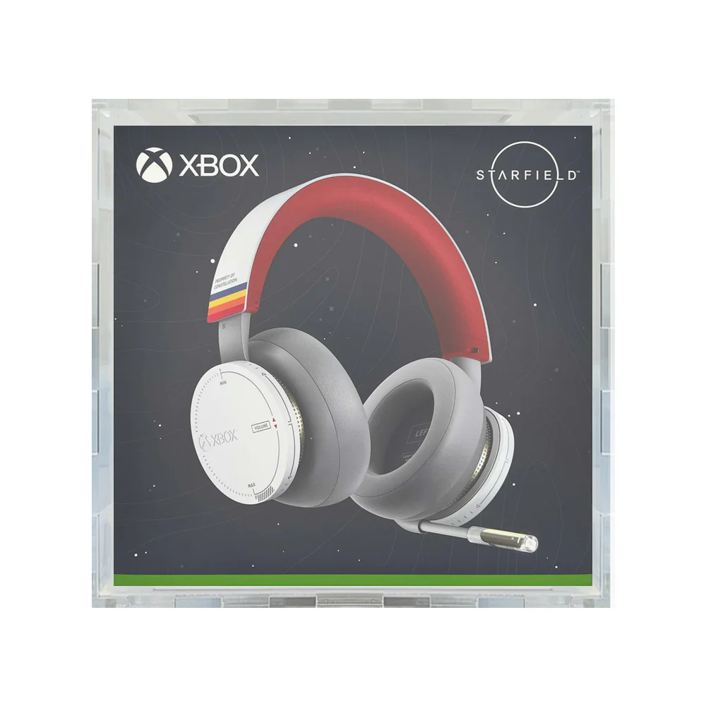 Custom Acrylic Hard Case for XBOX STARFIELD HEADPHONES Video Game Boxes (4.5mm thick) Fits 8.75h x 8.75w x 4d