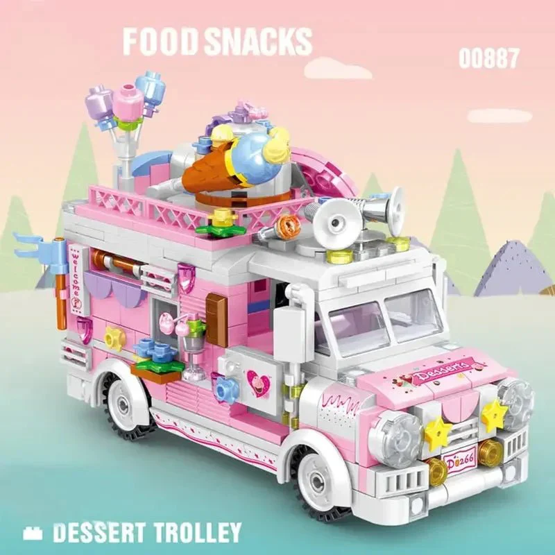 Dessert Trolley (Over 500 Pieces) - Custom Building Blocks Mini Figures Compatible with LEGO - Image 2