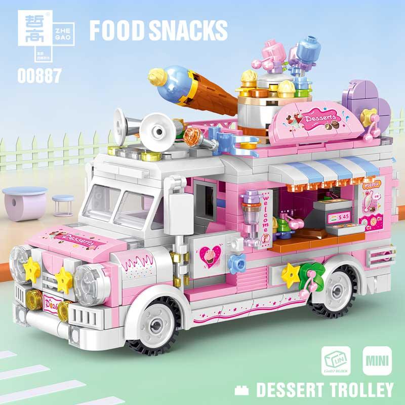 Dessert Trolley (Over 500 Pieces) - Custom Building Blocks Mini Figures Compatible with LEGO - Image 3