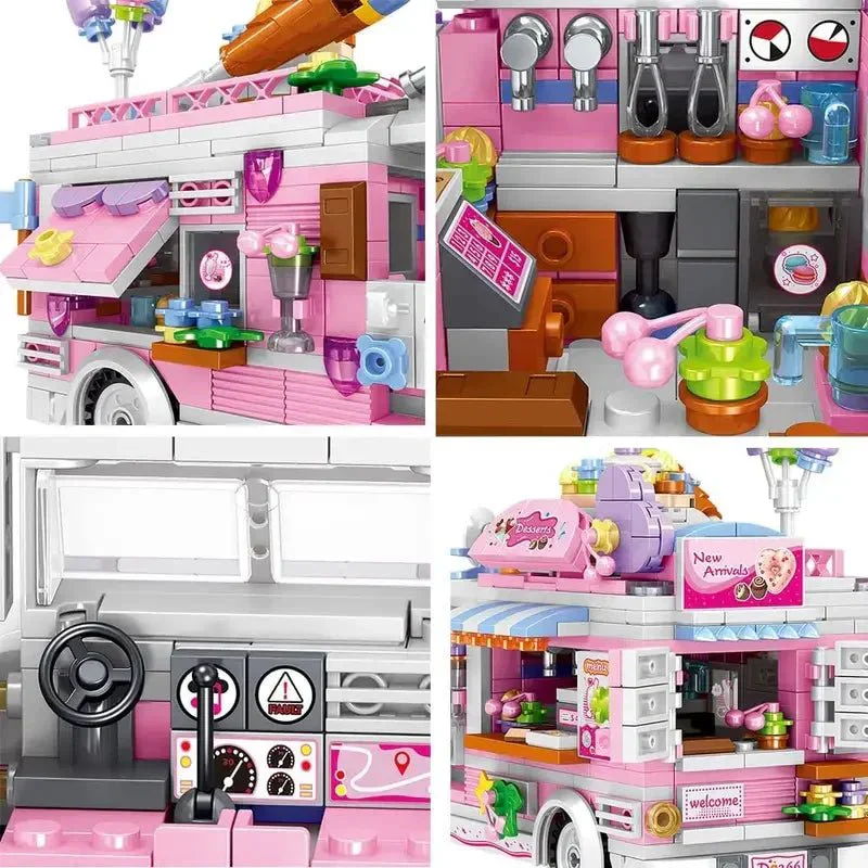 Dessert Trolley (Over 500 Pieces) - Custom Building Blocks Mini Figures Compatible with LEGO - Image 8
