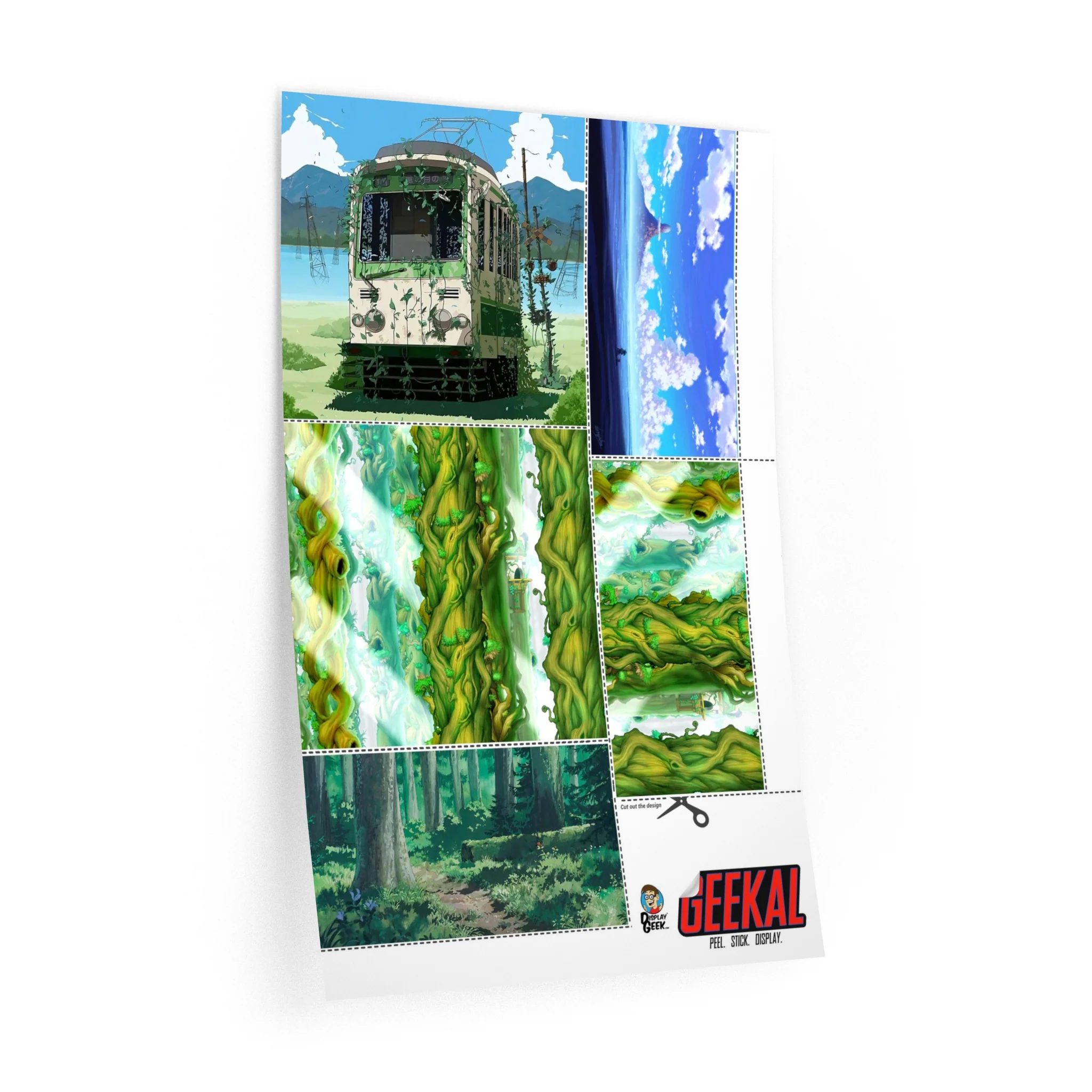 Digimon Themed Background Decals for POP Mart TV Set & Luminous Display Cases