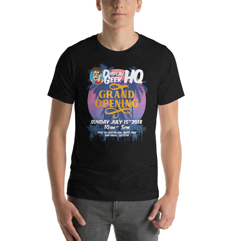 2018 Display Geek HQ Grand Opening - Short-Sleeve Unisex T-Shirt - Image 3