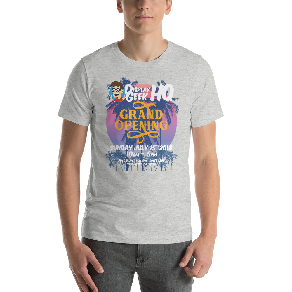2018 Display Geek HQ Grand Opening - Short-Sleeve Unisex T-Shirt - Image 4