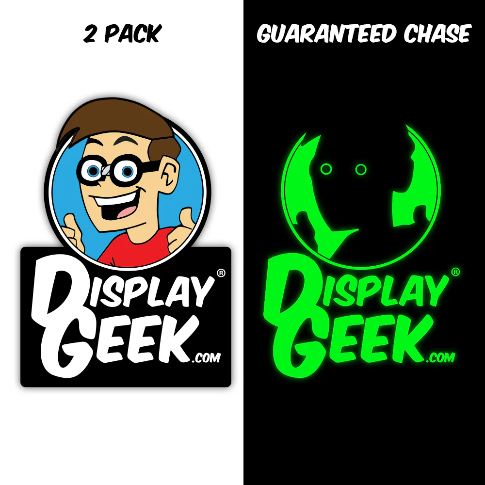 Display Geek Logo Soft Enamel Pin 2 PACK with Guaranteed Glow CHASE