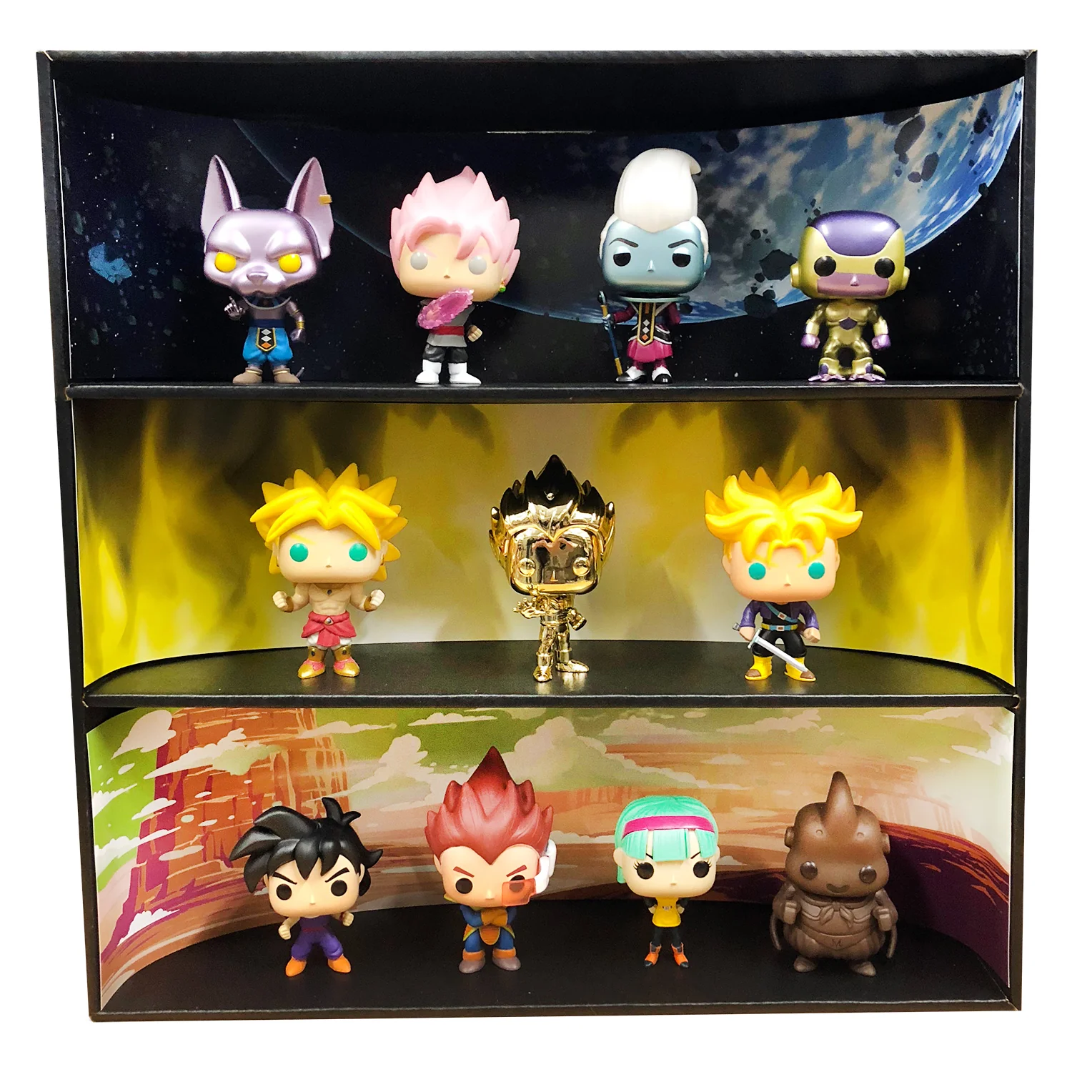 **DISCONTINUED** DRAGON BALL - Display Case for Funko Pops with 3 Backdrop Inserts, Corrugated Cardboard - Image 3