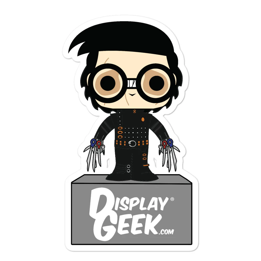 Edward Scissorhands Sticker (DG Mascot Fan Art)