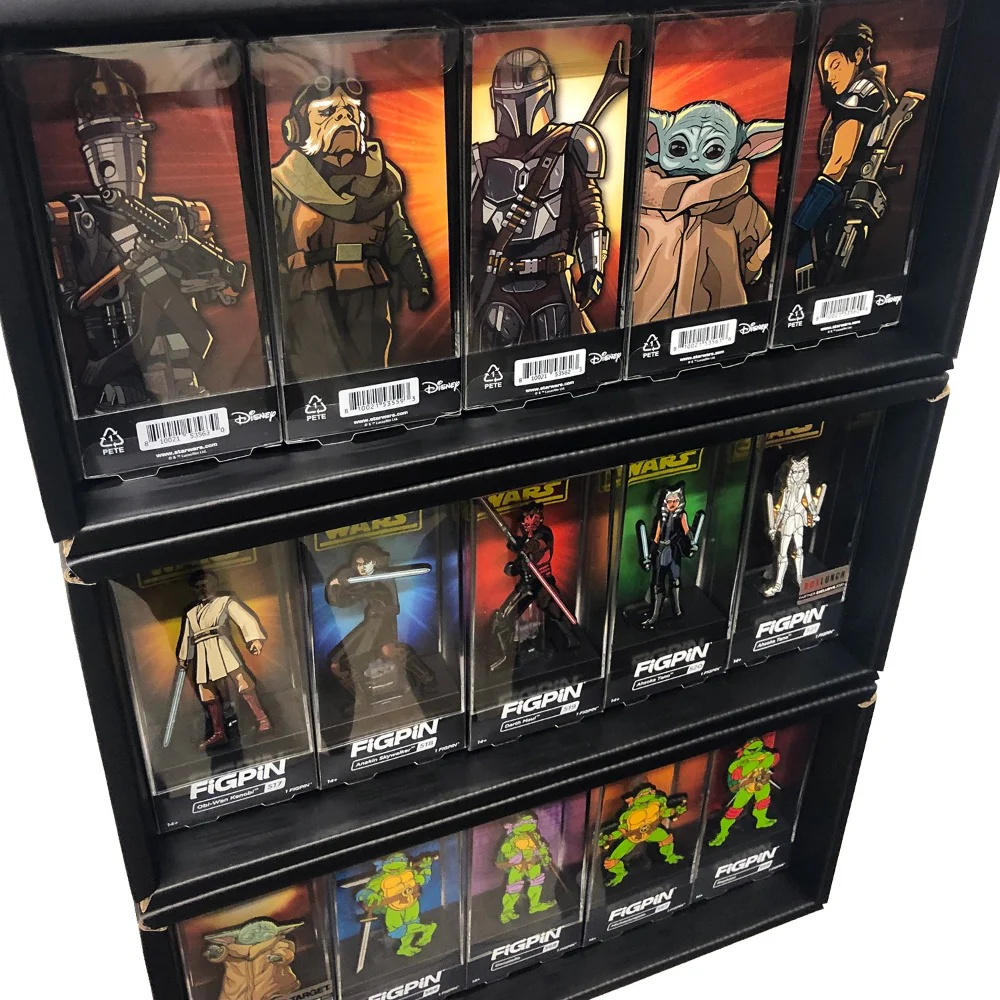 **DISCONTINUED** FIG BOX - Display Case for FiGPiN, Wall Mountable & Stackable Enamel Pin Shelf (Cardboard) - Image 5