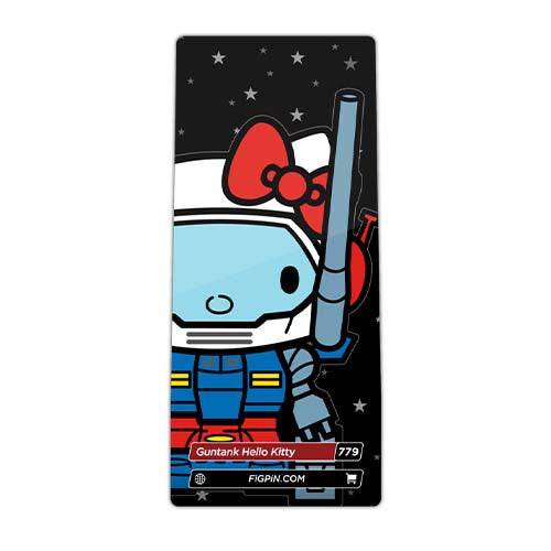 FiGPiN #779 - Gundam x Sanrio - Guntank Hello Kitty Enamel Pin - Limited Edition - Image 3