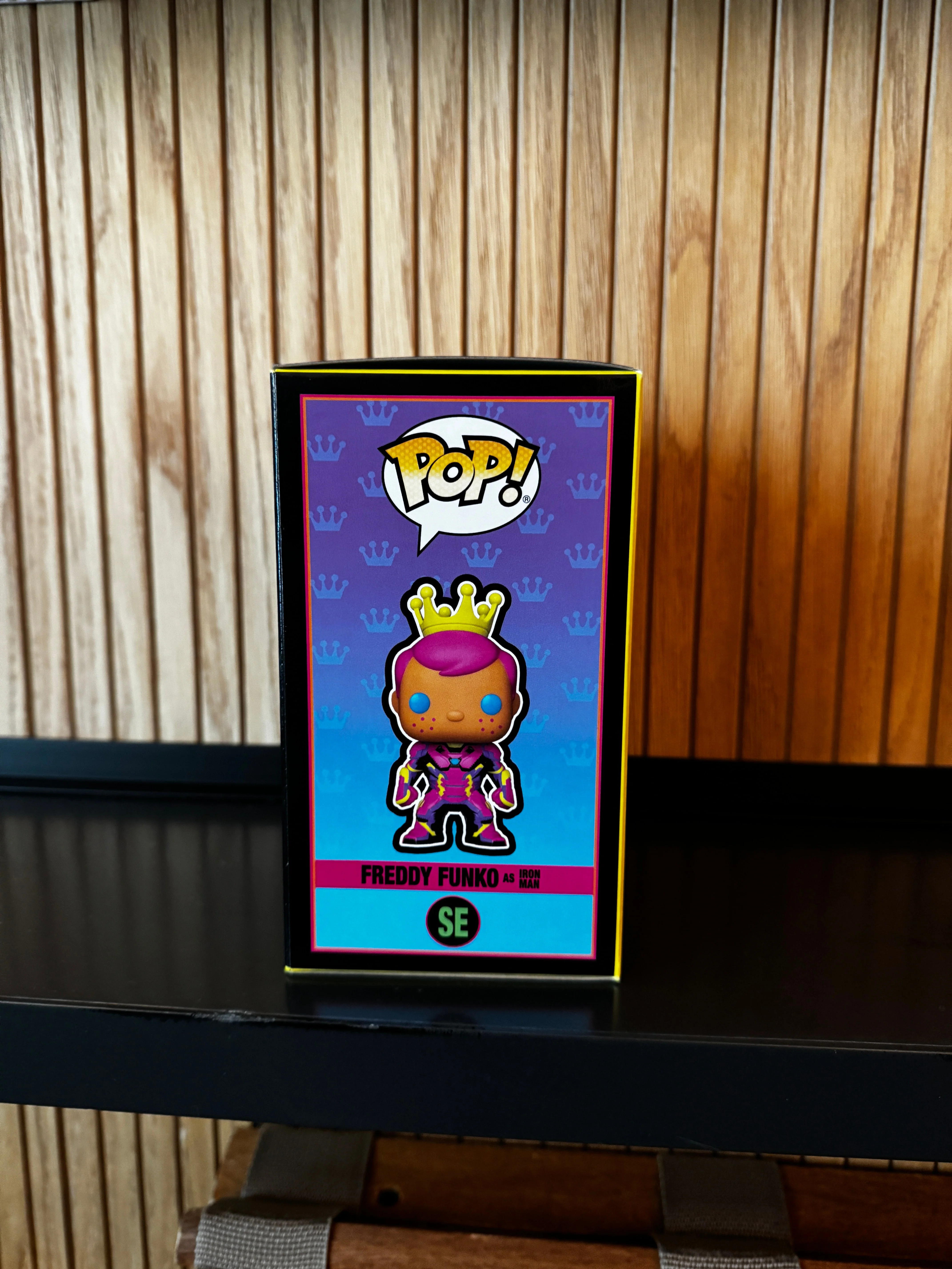 Funko Fundays Experience 2025: Pop! Originals MARVEL Freddy Funko as Iron Man (Blacklight) LE500 - Image 6